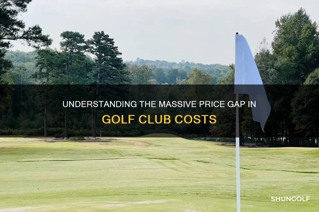 why the huge price difference in golf clubs