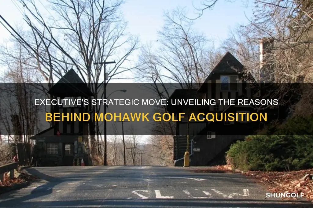 why this executive bought mohawk golf
