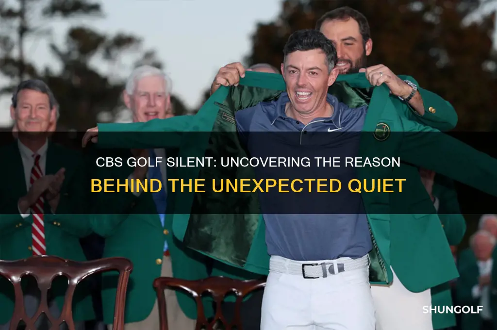 why was cbs golf silent