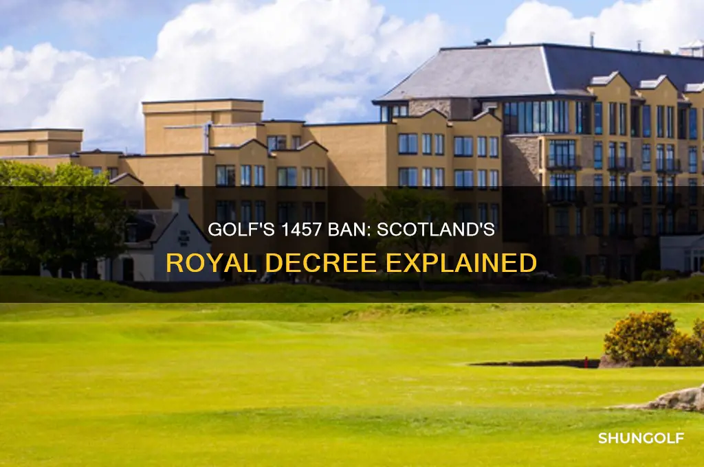 why was golf banned in 1457