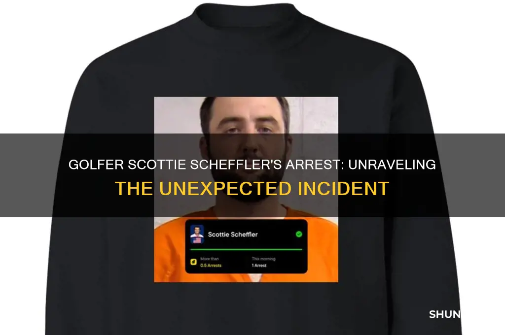 why was golfer scheffler arrested