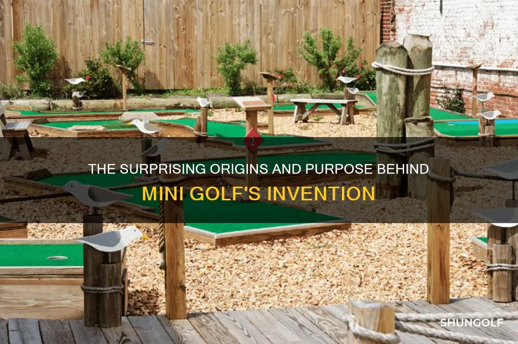 why was mini golf invented
