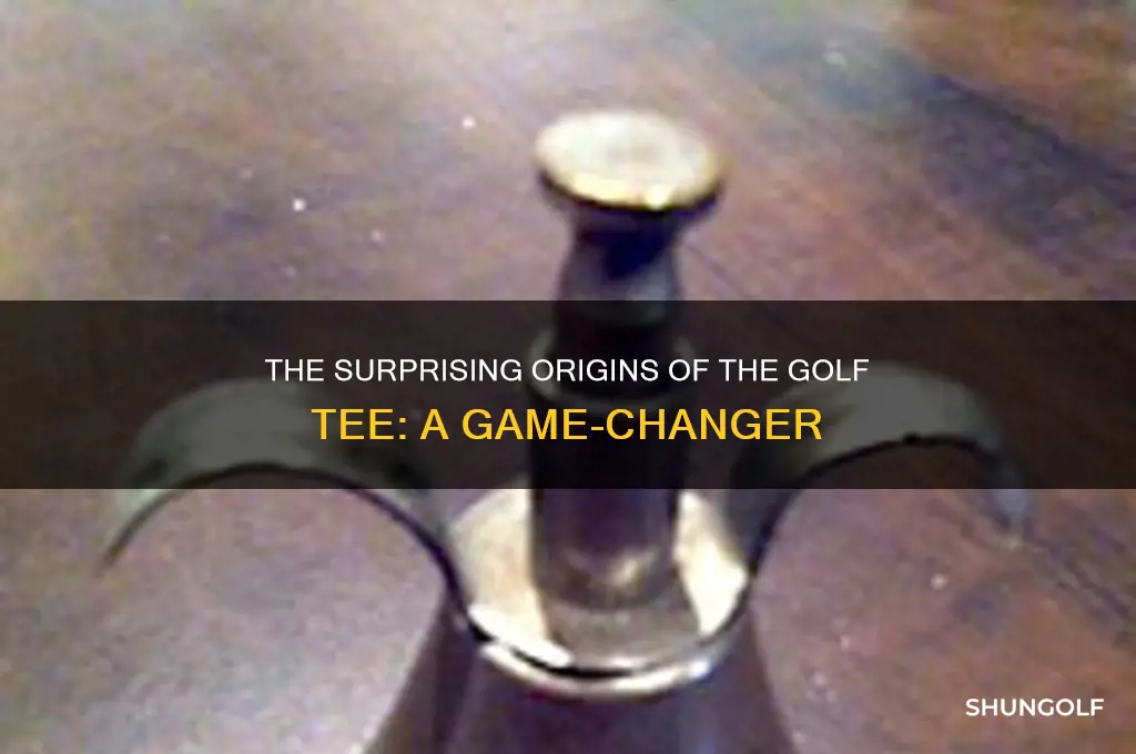 why was the golf tee first invented
