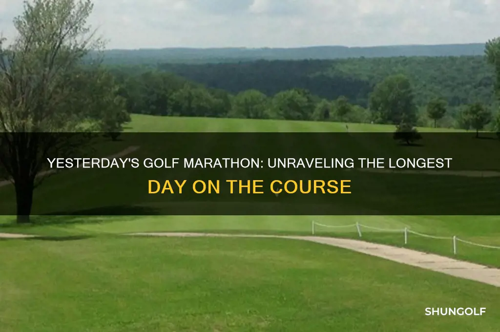 why was yesterday the longest day in golf