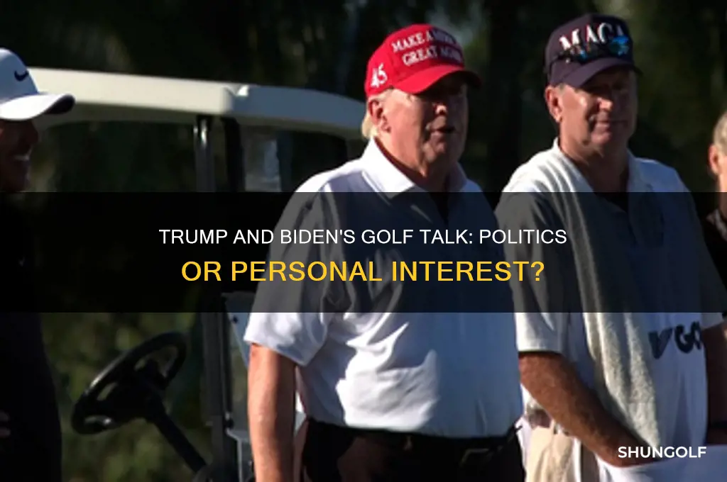 why were trump and biden talking about golf