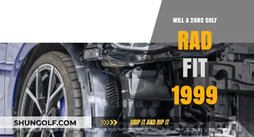 Will a 2002 Golf Radiator Fit a 1999 Model?