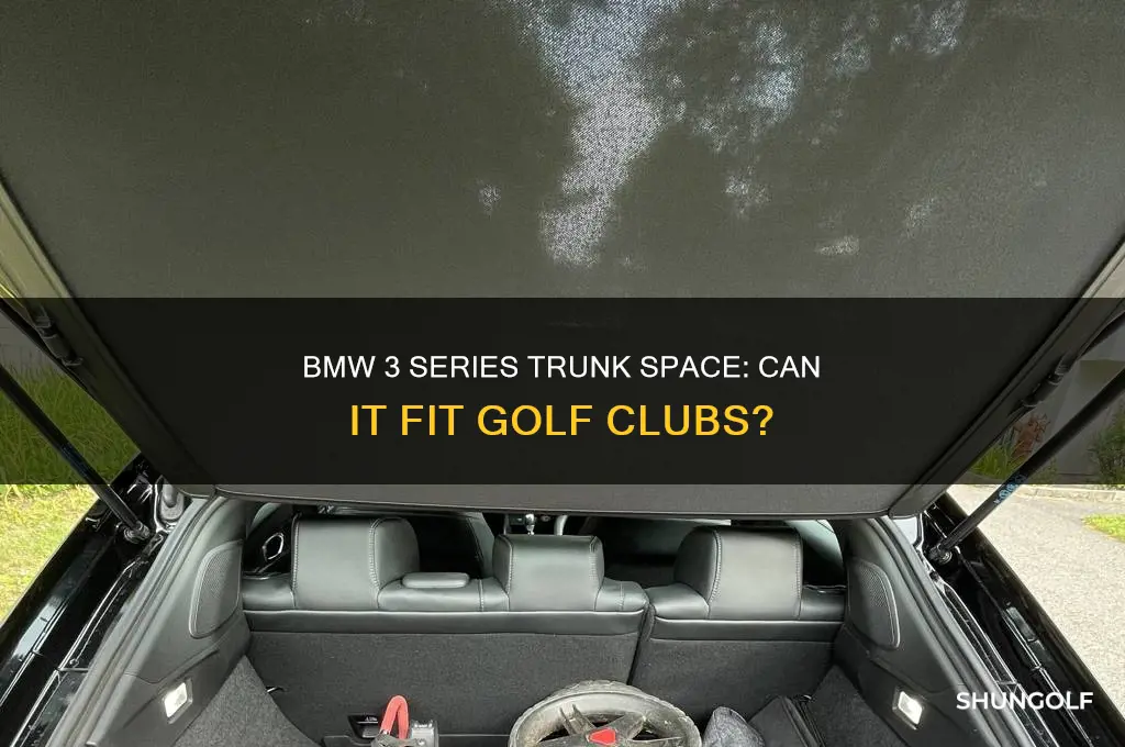 will a bmw 3 series trunk hold golf clubs