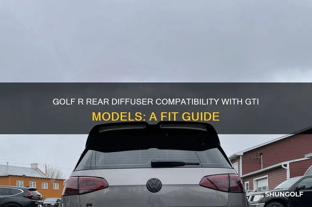 will a golf r rear diffuser fit a gti