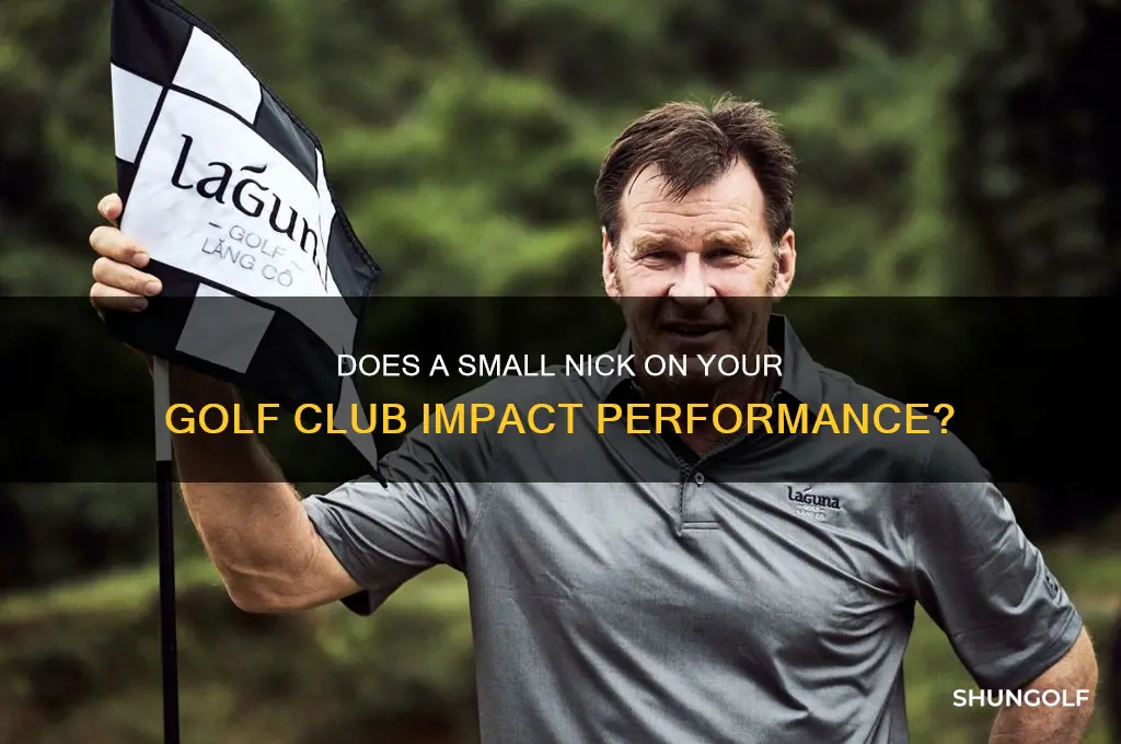 will a small nick change golf club