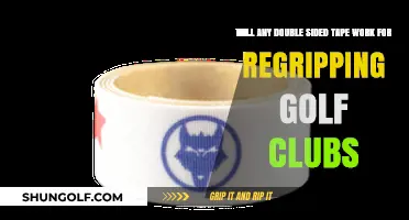 Can Any Double-Sided Tape Be Used for Regripping Golf Clubs?