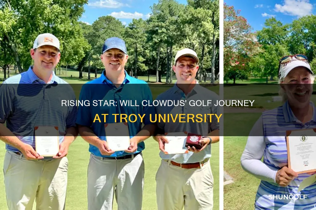will clowdus troy university golfer