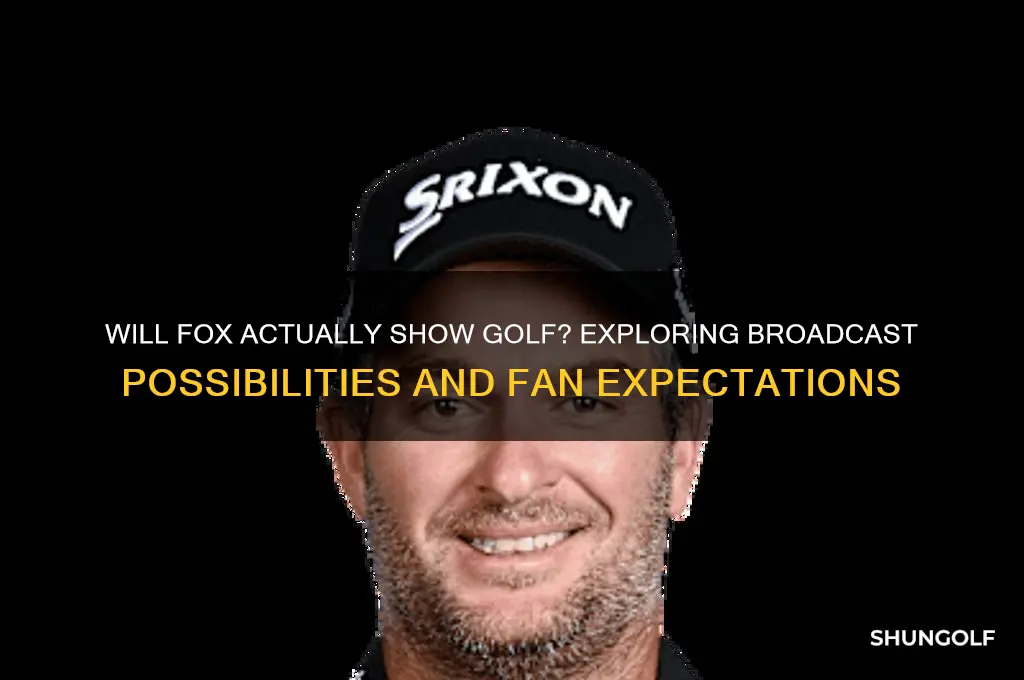 will fox actually show golf