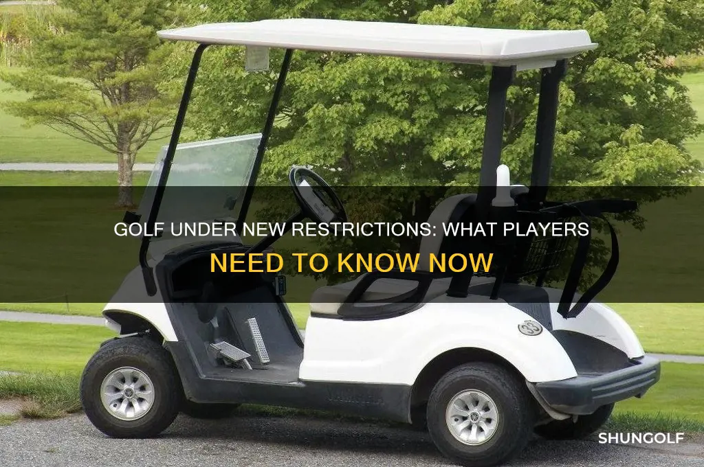 will golf be allowed under new restrictions