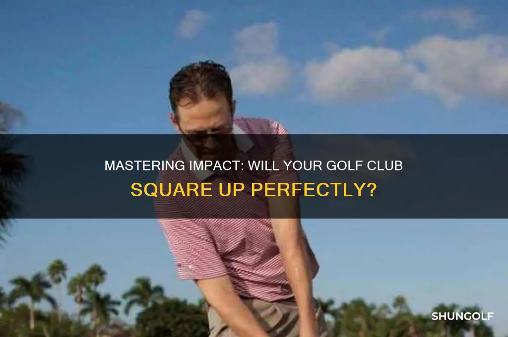 will golf club square at impact