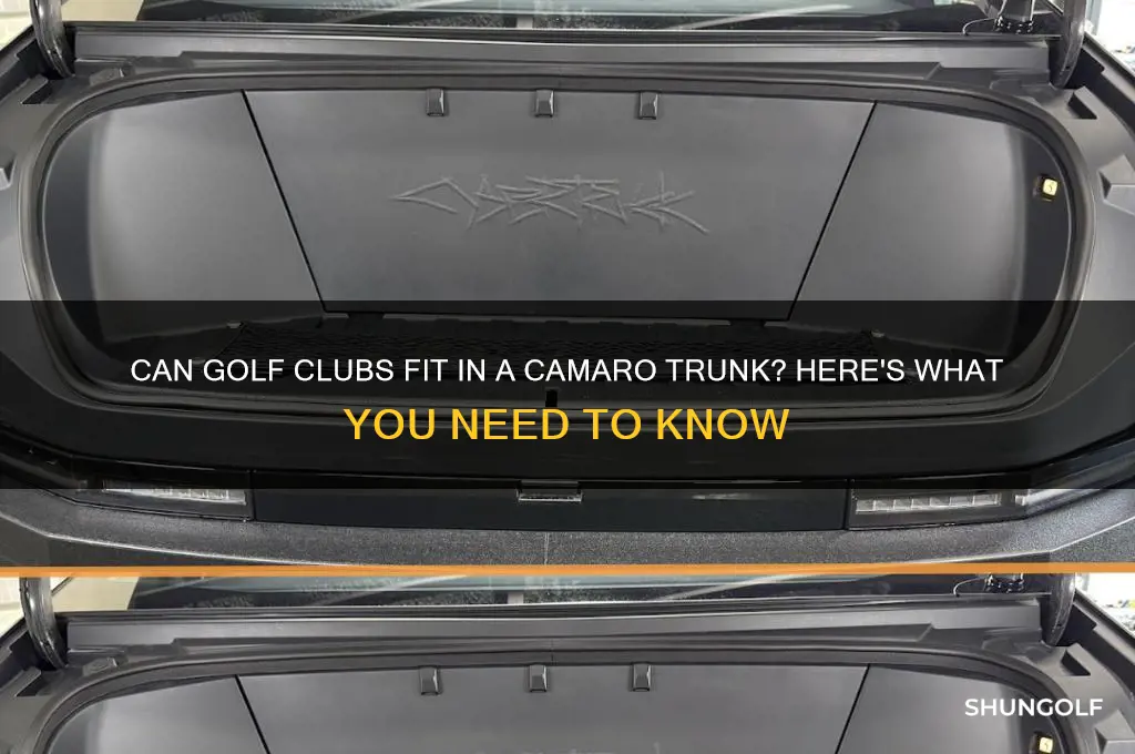 will golf clubs fit in camaro trunk