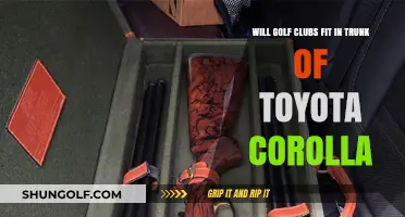 Can Golf Clubs Fit in a Toyota Corolla Trunk?