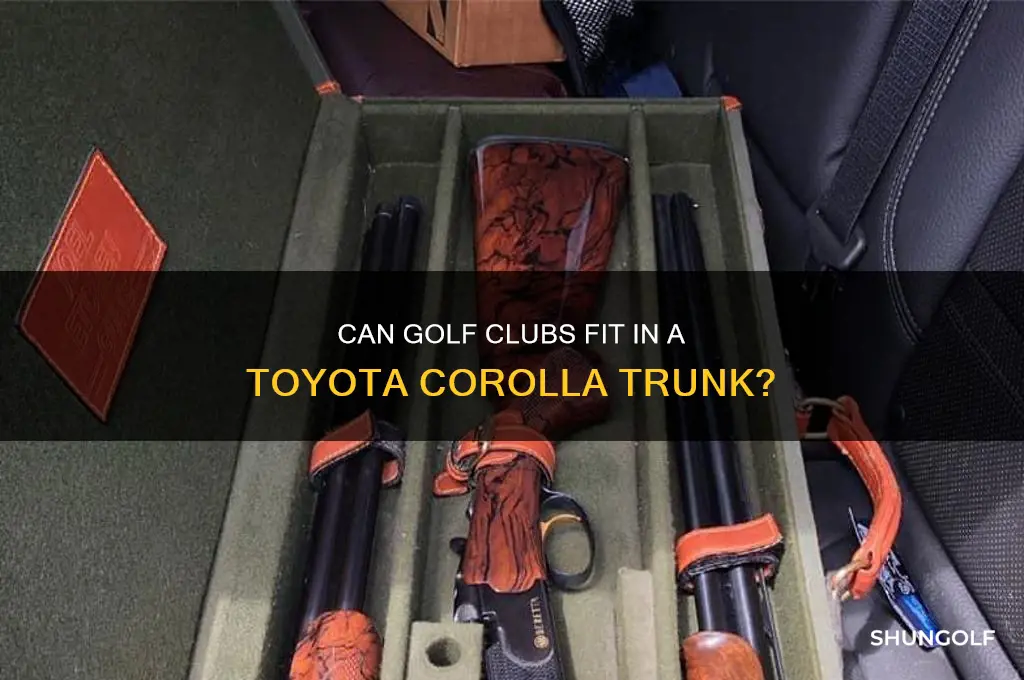 will golf clubs fit in trunk of toyota corolla