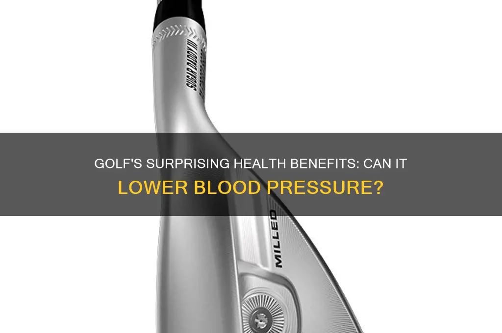 will golf help lower blood pressure