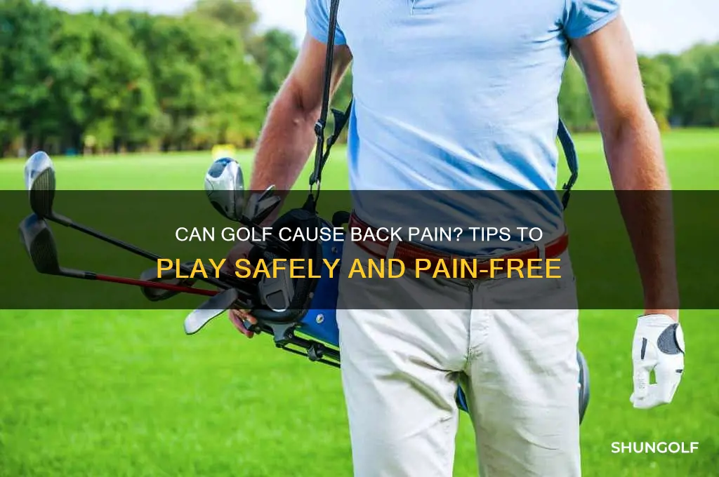 will golf hurt my back