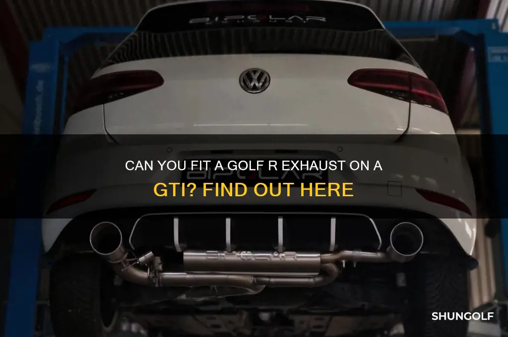 will golf r exhaust fit on gti