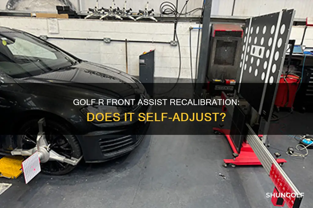 will golf r front assist recalibrate itself