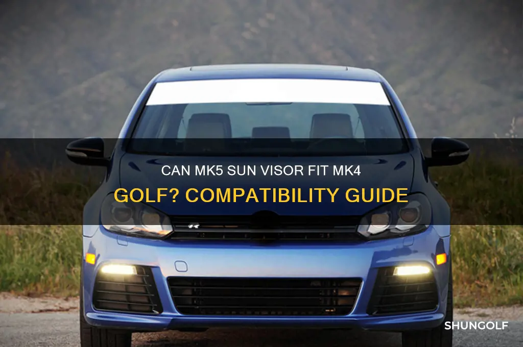will mk5 sun visor fit mk4 golf