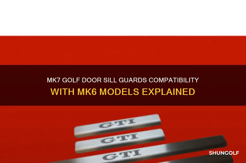 will mk7 golf door sill guards fit mk6 golf