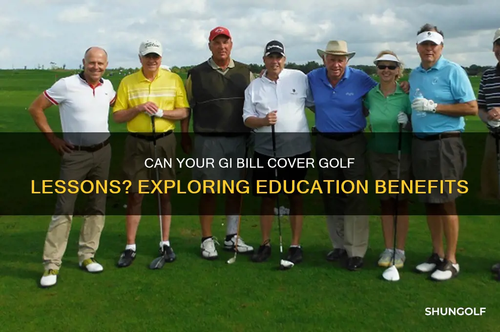 will my gi bill pay for golf lessons