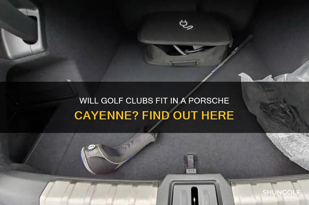 will my golf clubs fit in a cayenne