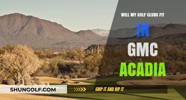 Golf Clubs in GMC Acadia: Will They Fit?