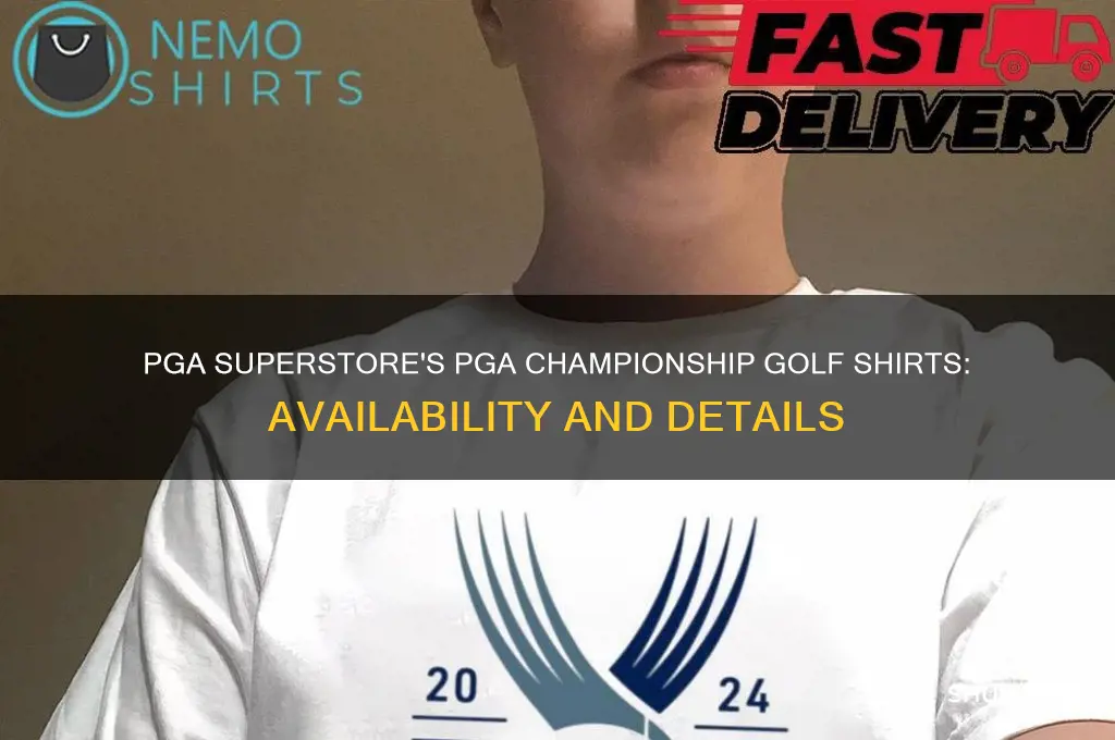 will pga superstore be selling pga championship golf shirts
