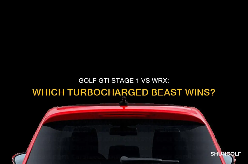 will stage 1 golf gti beat a wrx