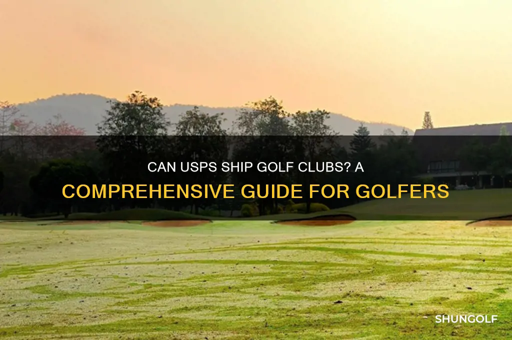 will usps ship golf clubs